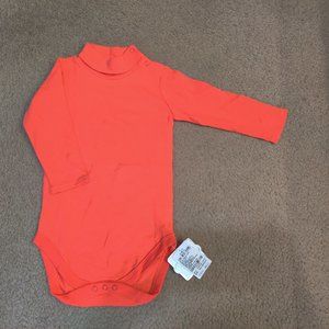 Mom's Care Bright Pink Long Sleeved Bodysuit/Onesie Size 24m